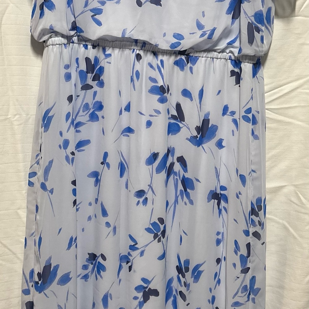 Nine West Blue and White Floral Dress